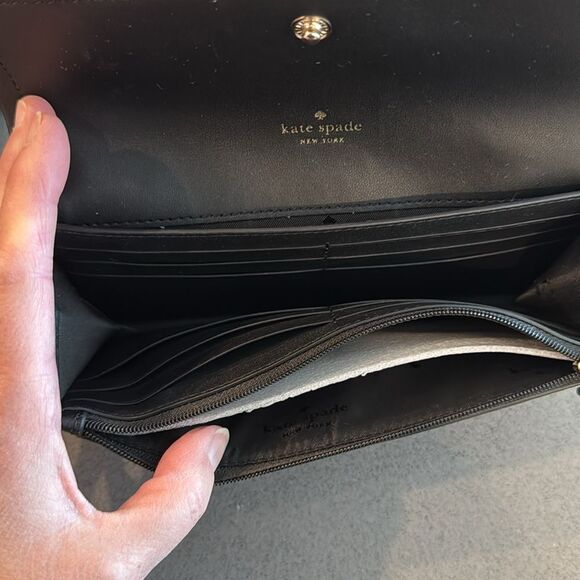 Kate Spade Soft Pebbled Leather Medium Sized Tote with Soft Pebbled Wallet - Picture 13 of 15